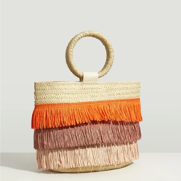 Fringe straw bag - Picture 5 of 9